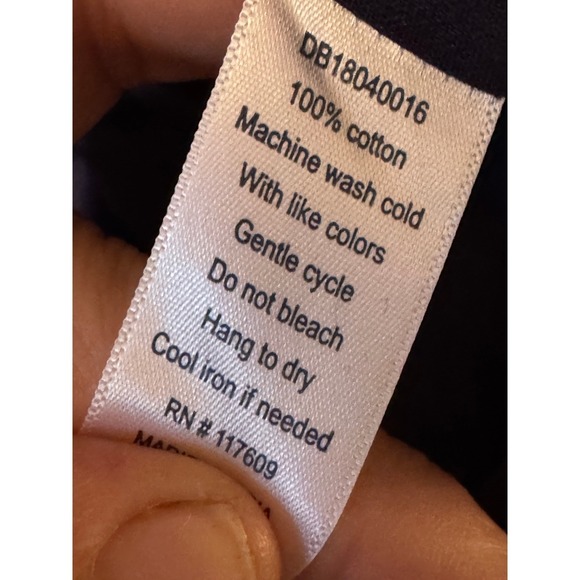 DOWNEAST Size L Blue Plaid Shift Dress with Pockets Casual Comfy 100% cotton - Picture 5 of 11